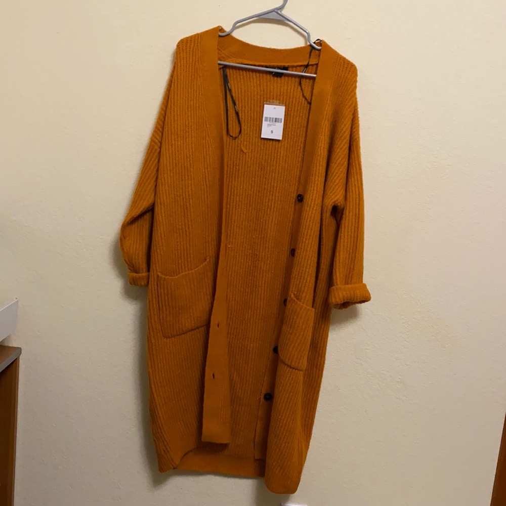 Burnt Orange Slouchy Cardigan
